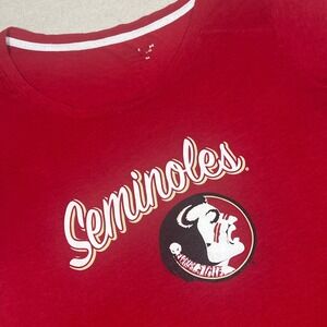 Florida State Seminoles T‎ Shirt Champion NCAA Football College Tee Red L